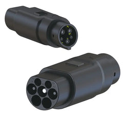 Adaptér nabíjačky pre elektromobily typu 2 až J1772, 16A / 32A, konektor na nabíjanie elektromobilov