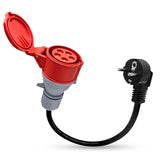 Adaptér Schuko na 5-pinovú CEE zásuvku 32A/16A