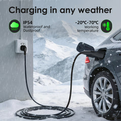 Coolladen 3.6kW Prenosná nabíjačka pre elektromobily | 16A Schuko na Type 2 | Integrovaný jednodielny dizajn