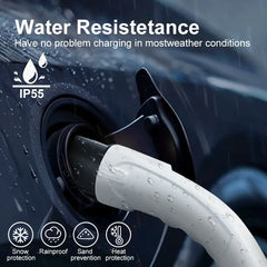 Coolladen typ 2 na typ 2 nabíjací kábel pre elektrický automobil 3.5kw ~ 11kw/16 ~ 32a 5m 3-fázová nabíjačka ev s prenosným vreckom, kompatibilná s akýmkoľvek elektrickým autom