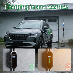 Coolladen 7,4kW EV nabíjačka | 32A CEE zástrčka na Type 2 mobilná wallbox | Nastaviteľný prúd a časovač 1–12H