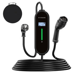 Prenosná nabíjačka EV Coolladen 3,6 kW | Type 2 na zástrčku Schuko | Nastaviteľný prúd 16 A | Nabíjanie s oneskorením 1–12 h | kábel 5 m/10 m