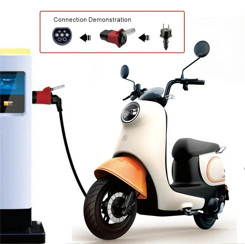 Verejná nabíjacia stanica typu 2 adaptér na vybíjanie pre schuko a univerzálnu zástrčku, 16 a eu zástrčka iec 62196-2, elektrický adaptér pre nabíjanie automobilov, motocyklov a skútrov