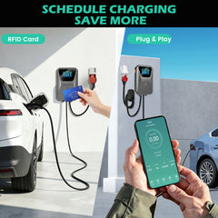 Stacionárna nabíjacia stanica EV Wallbox Coolladen 11 kW/22 kW Typ 2 – inteligentná správa OCPP 1.6J, RFID s viacerými kartami a ovládanie cez aplikáciu, káblové komerčné aj domáce EVSE